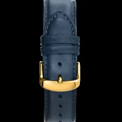 Herren Armband Leder Blau 22 MM