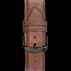 Herren Armband Leder Braun 24 MM