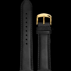 Herren Armband Leder Schwarz 22 MM
