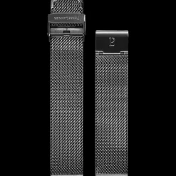 Herren Armband Milanaise Schwarz 20 MM