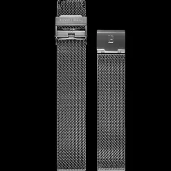 Herren Armband Milanaise Grau 18 MM