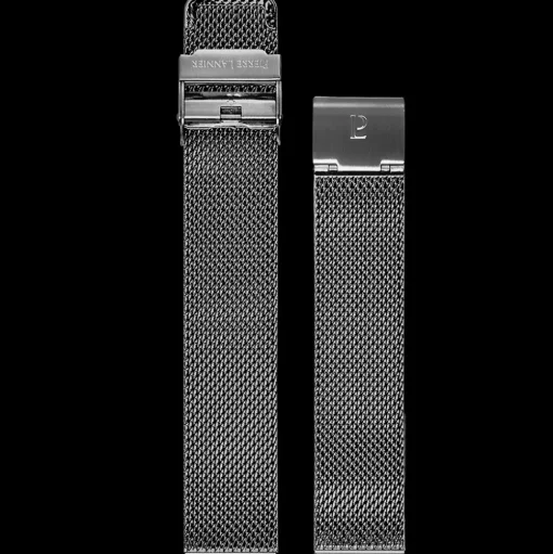 Herren Armband Milanaise Grau 18 MM