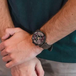 Herren Uhr BARON Grau Zifferblatt Grau  20 MM Armband
