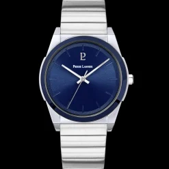 Herren Uhr CANDIDE Blau Zifferblatt Silber Edelstahl Armband
