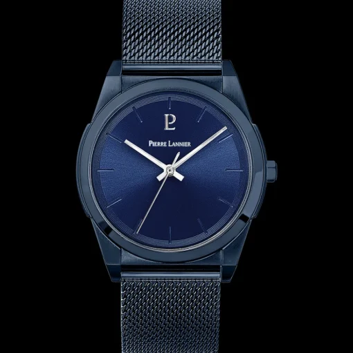 Herren Uhr CANDIDE Blau Zifferblatt Blau Milanaise Armband