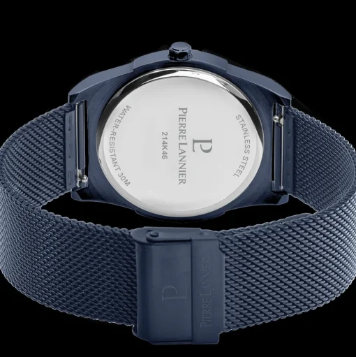 Herren Uhr CANDIDE Blau Zifferblatt Blau Milanaise Armban