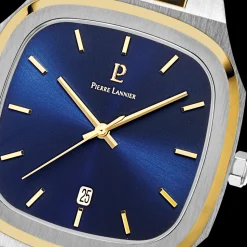 Herren Uhr CONTRASTE Blau Zifferblatt   Armban