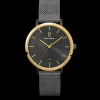 Herren Uhr ECHO Grau Zifferblatt Grau Milanaise Armband