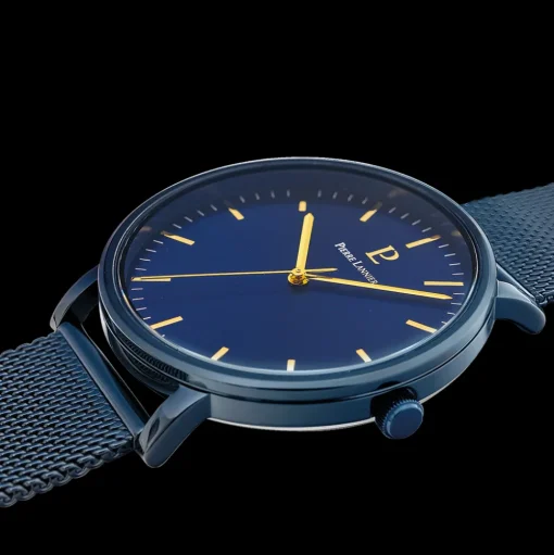 Herren Uhr ESSENTIAL Blau Zifferblatt Blau Milanaise Armband