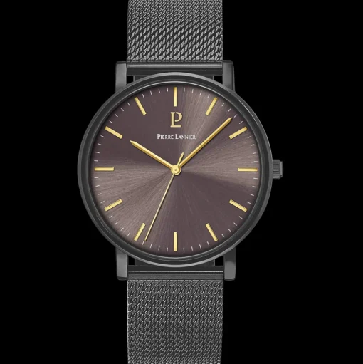 Herren Uhr ESSENTIAL Grau Zifferblatt Grau Milanaise 20 MM Armband