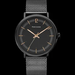 Herren Uhr GAIUS Schwarz Zifferblatt Schwarz Milanaise Armban