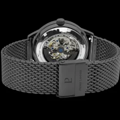 Herren Uhr IMPACT Rot Zifferblatt Schwarz Milanaise Armband
