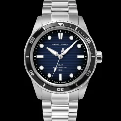 Herren Uhr INTI Blau Zifferblatt Blau Edelstahl 22 MM Armband