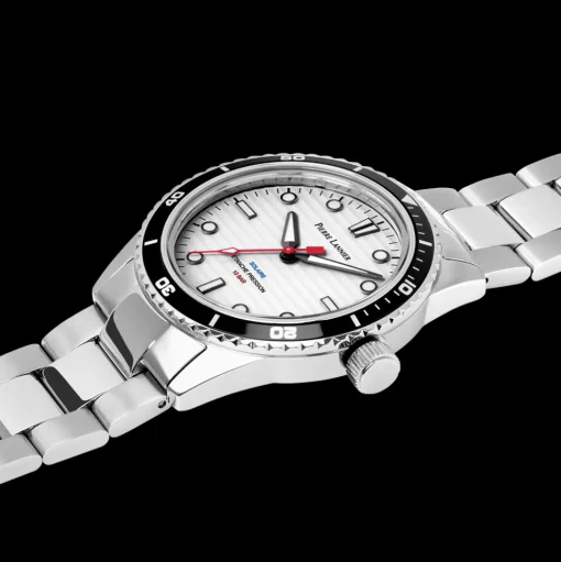 Herren Uhr INTI Weiß Zifferblatt Weiß Edelstahl 22 MM Armband