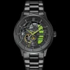 Herren Uhr PADDOCK Schwarz Zifferblatt Schwarz Edelstahl 22 MM Armband