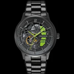 Herren Uhr PADDOCK Schwarz Zifferblatt Schwarz Edelstahl 22 MM Armband