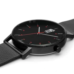Herren Uhr SIG  Zifferblatt Schwarz Milanaise Armban