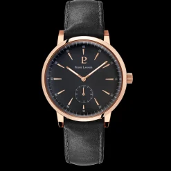 Herren Uhr SPIRIT Schwarz Zifferblatt Schwarz Leder Armband